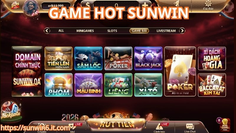 Giới thiệu các sảnh game cực hot tại Sunwin
