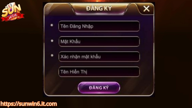 Hướng dẫn đăng ký tài khoản Sunwin cho tân thủ